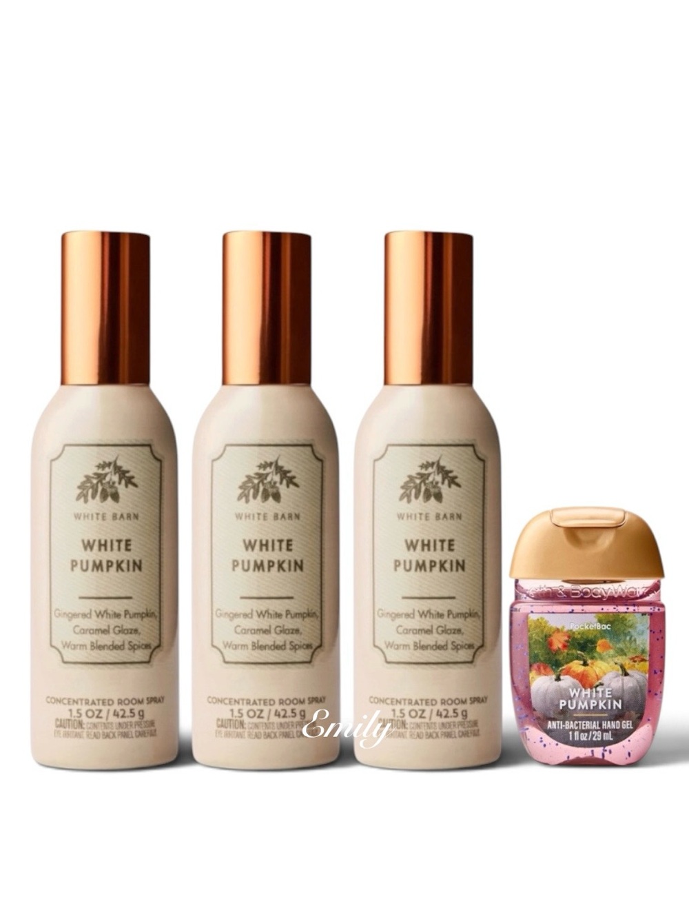 3X WHITE PUMPKIN Bath & Body Works Concentrated Room Sprays